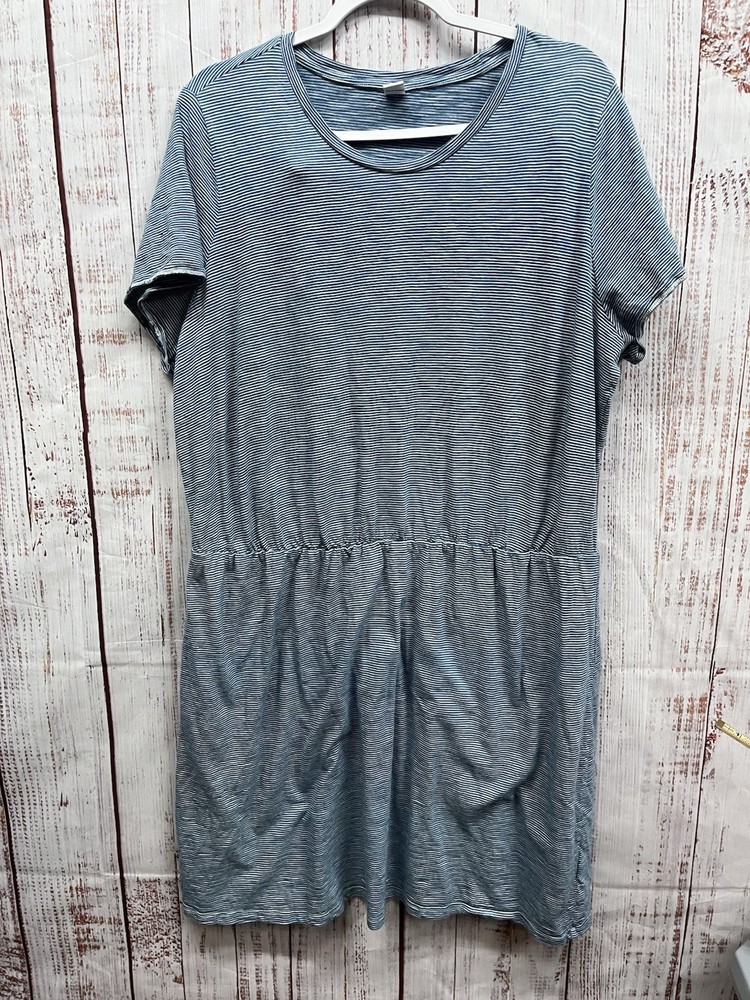 Old Navy Tiered T-shirt Dress XXL  Comfort Short Sleeve Round Neck 100% Cotton