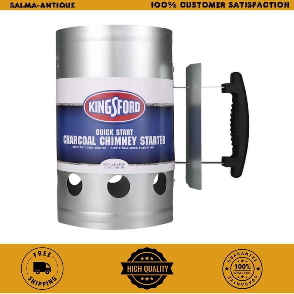 Deluxe Charcoal Chimney Starter New , Made with heavy duty