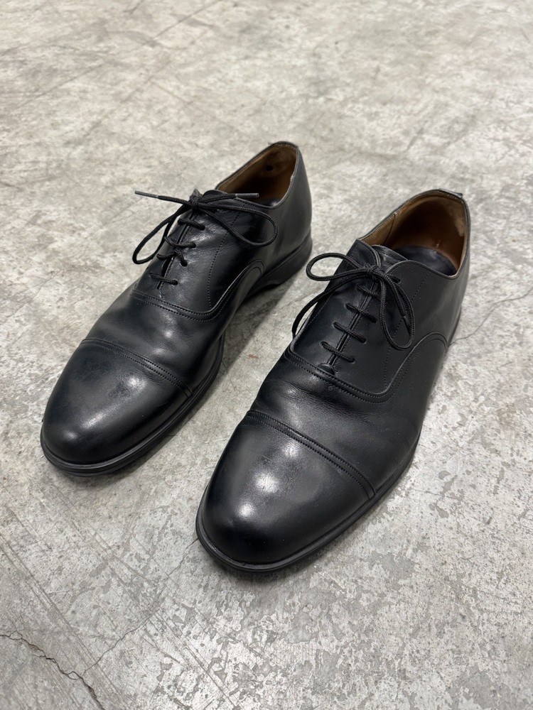 Church’s Custom Grade Black Leather Cap Toe Oxford Dress Shoes Mens Size 11