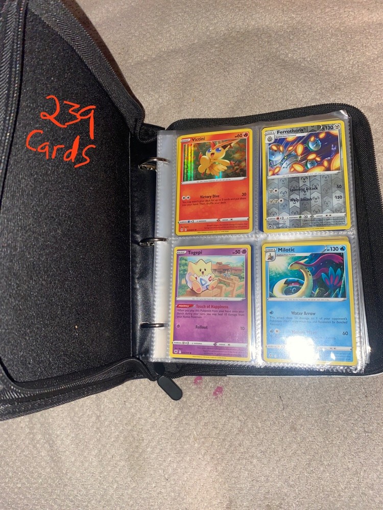 Pokémon cards with binder 239 cards
