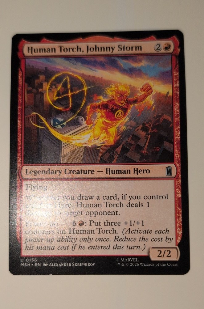 Human Torch, Johnny Storm Marvel Super Heroes Regular