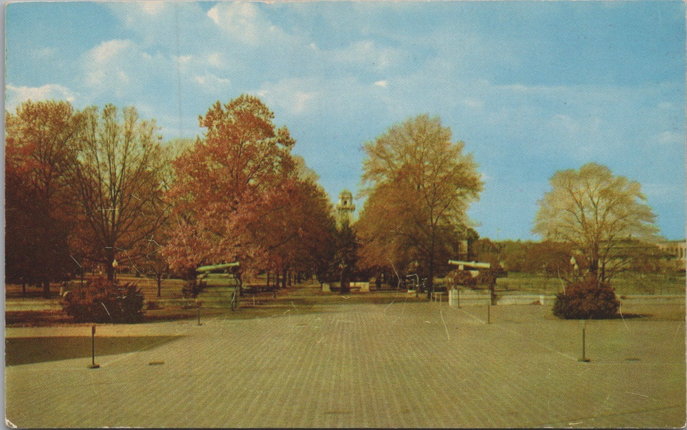 Famous Stribling Walks and Parade Area Naval Academy Annapolis MD Postcard