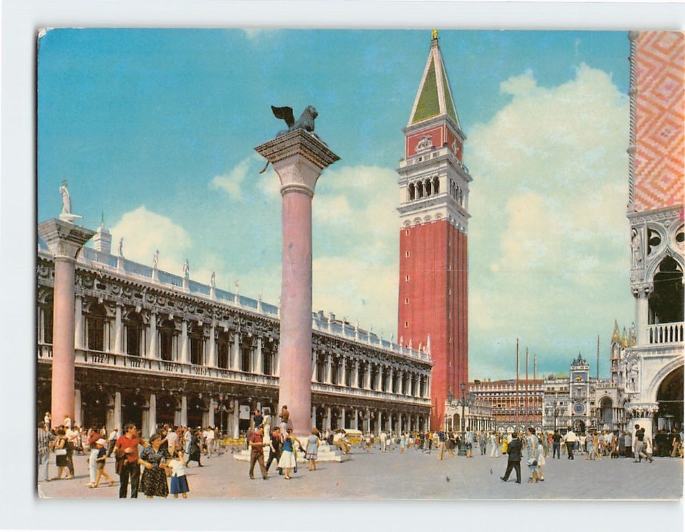 Postcard Piazzetta San Marco Venice Italy