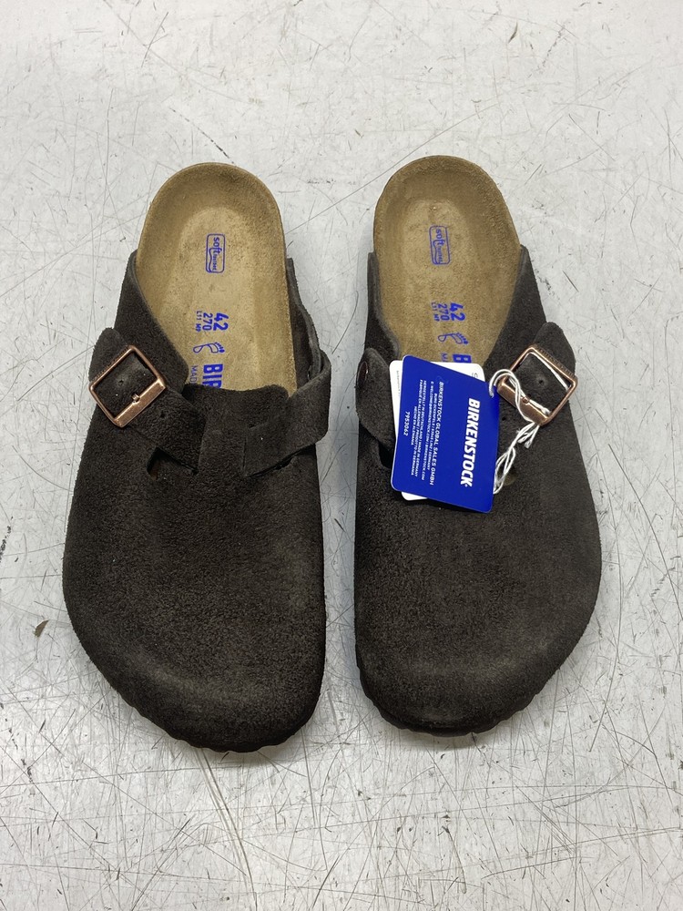 Birkenstock Unisex Boston Soft Footbed Casual Clogs Size W11/M9 Mocha