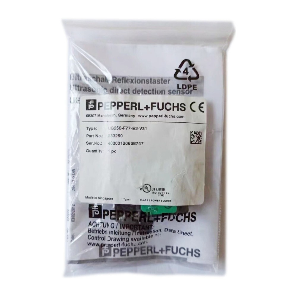 One New Pepperl-Fuchs UB250-F77-E2-V31 233250 Sensor *yt