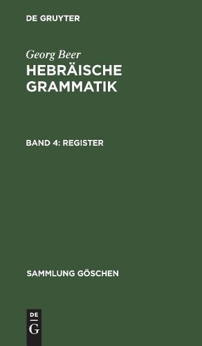 Georg Beer Register (Hardback) Sammlung goschenAnother great item from Rarewaves USA | Free delivery!