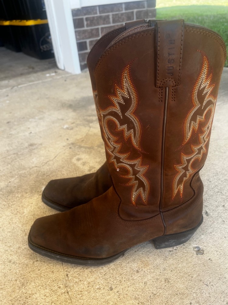 Justin Stampede Western Boots for Men - Durable & Stylish