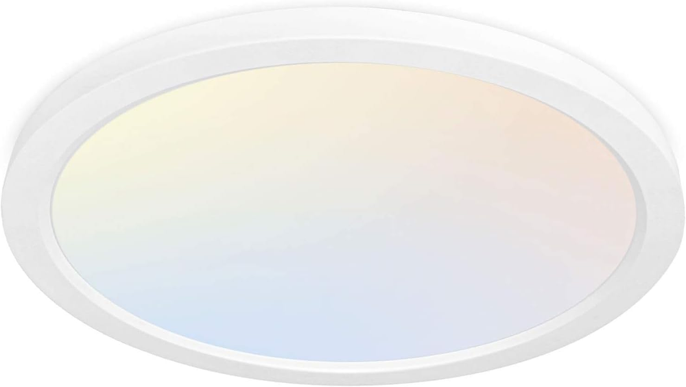 12 Inch Selectable CCT LED round Flat Panel Light, 24W 3000K/4000K/5000K, Edge-L