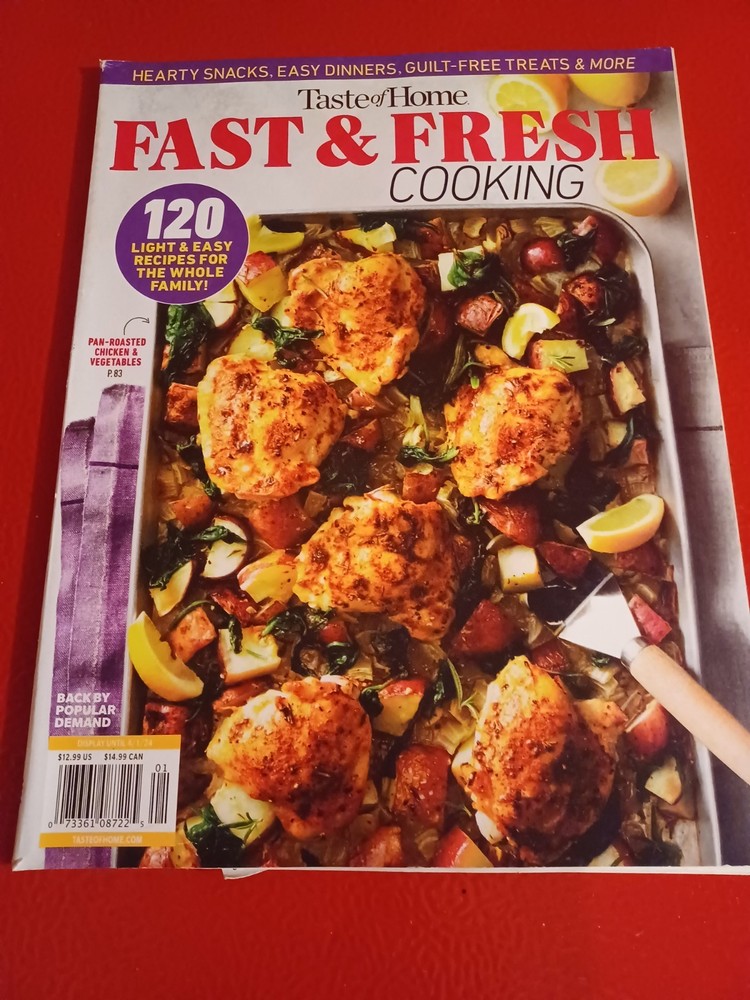 Taste of Home Fast Fresh Cooking 120 Light Easy Recipes Magazine 2024