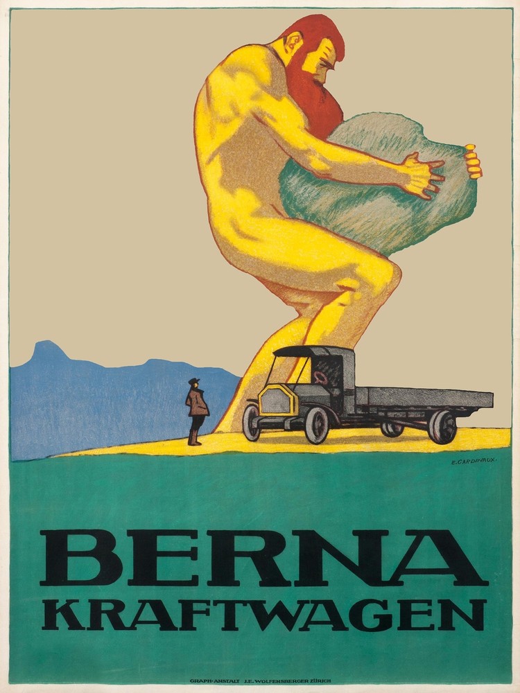 Decoration Poster.Wall art room decor.Home interior.Swiss truck ad.Giant.11248