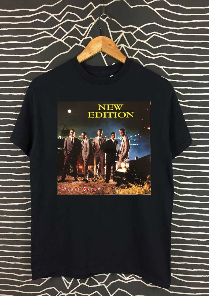 New Edition – Heart Break Black T Shirt Full Size S-5XL BO2698