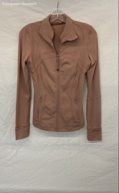 Lululemon Pink Athletic Full Zip Long Sleeve Jacket WM Size 6
