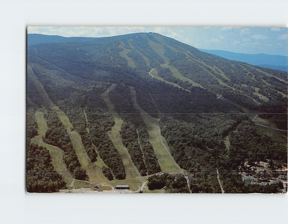 Postcard Aerial View of Mount Snow Vermont USA