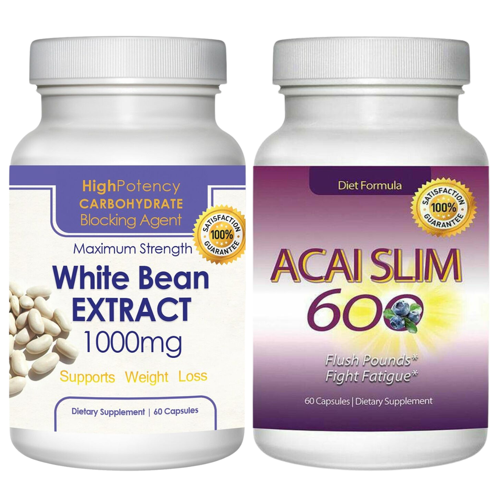 White Kidney Bean Extract Weight Loss Supplement Acai Slim Berry Fat Burn Pills-image