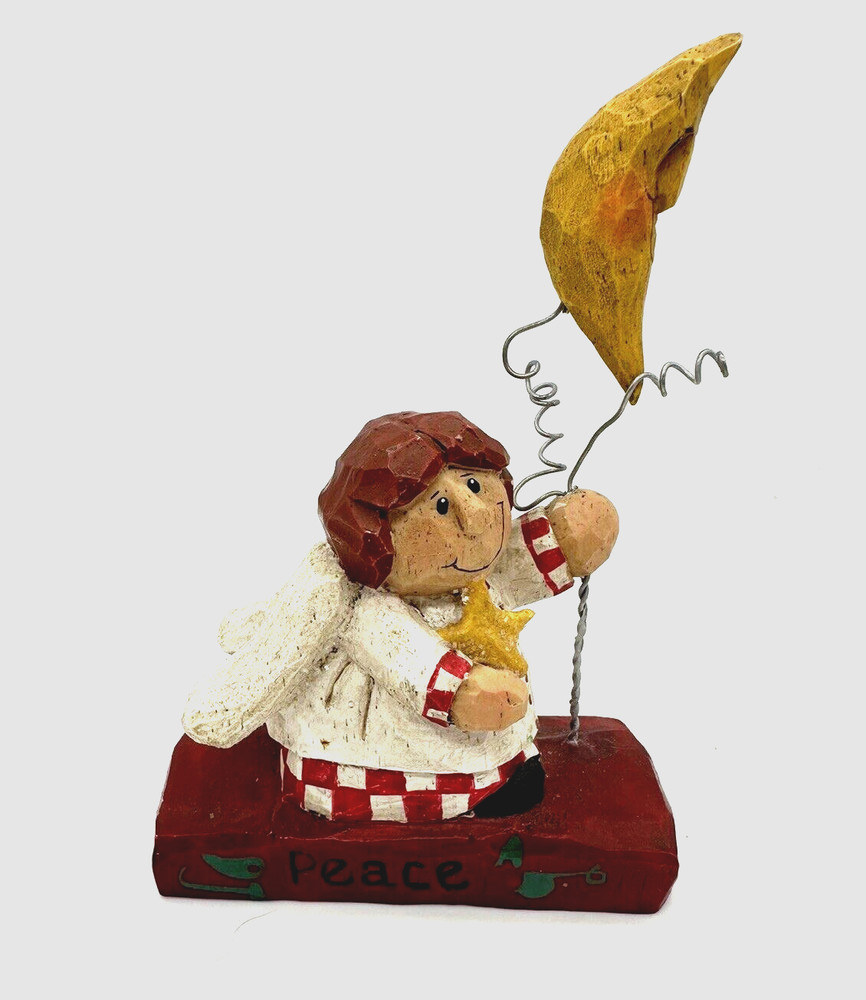 Eddie Walker Folk Art Figurine Life's Little Gifts Peace Angel Christmas