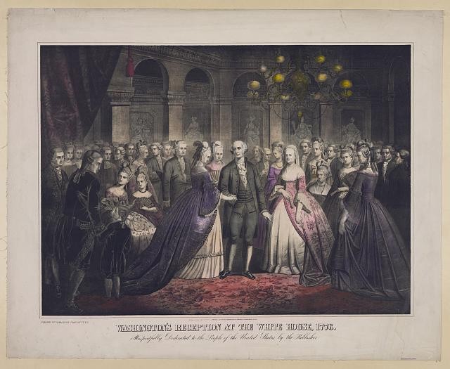 President George Washington's reception at the White House 1776,Washington,D.C.