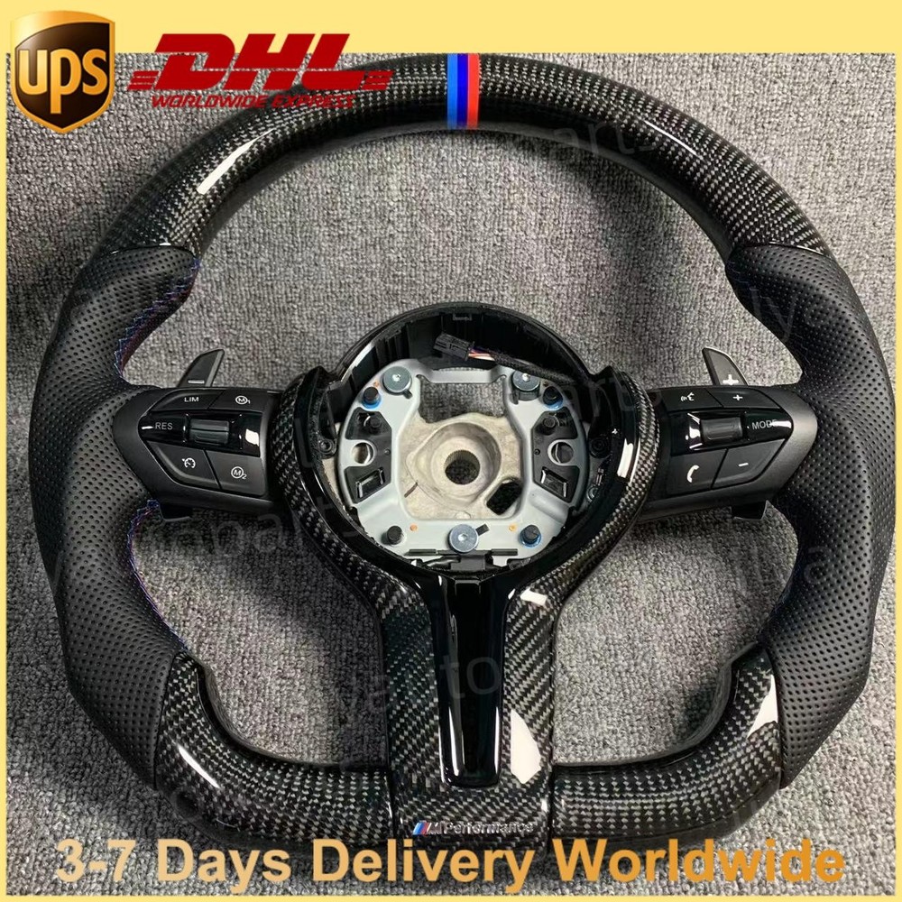 REAL Carbon Fiber Heat Steering Wheel for BMW F20 F30 F32 F36 F80 F82 M3 M4 M5