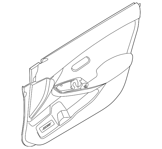 Genuine Nissan Door Interior Trim Panel 809A0-6LY5D