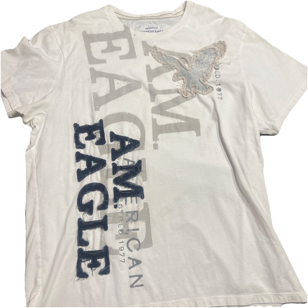 2000s American Eagle Outfitters Graphic T Shirt Eagle Print XXL TTG Vintage Fit