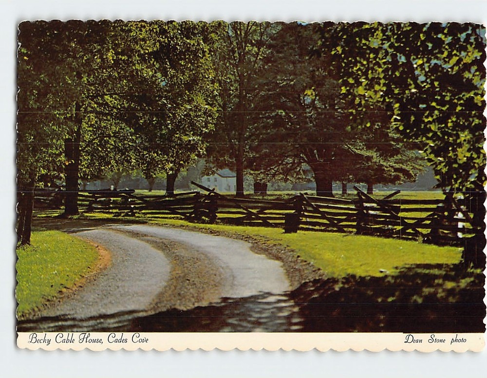 Postcard Becky Cable House Cades Cove Great Smoky Mountains National Park TN USA