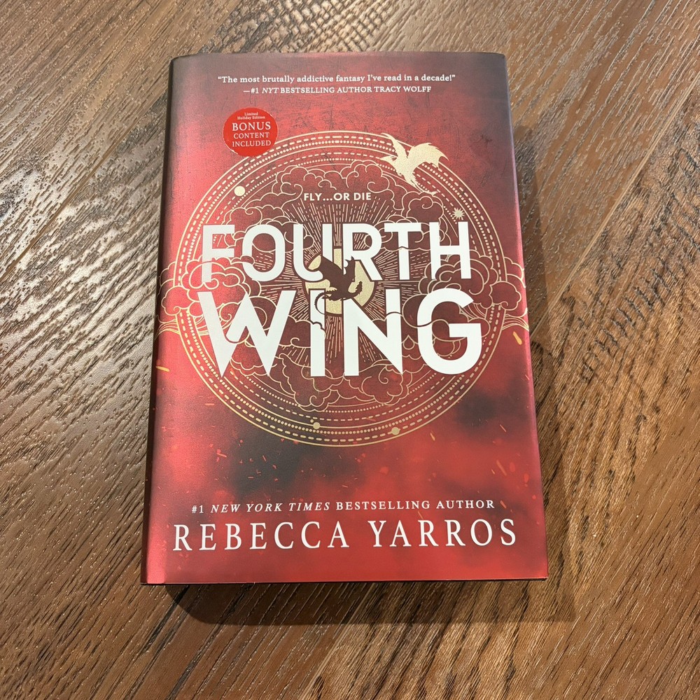Fourth Wing by Rebecca Yarros 1st Edition 2023 Exclusive Holiday Edition
