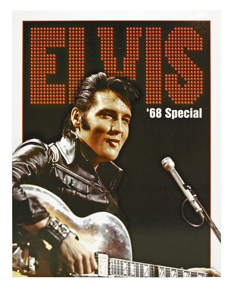 Elvis '68 Special Icon Legend Country Music Wall Art Decor Metal Sign