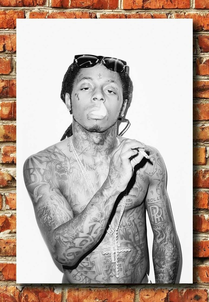 368011 Lil Wayne Rap Rapper Hip Hop Smoke Music Decor Wall Print Poster