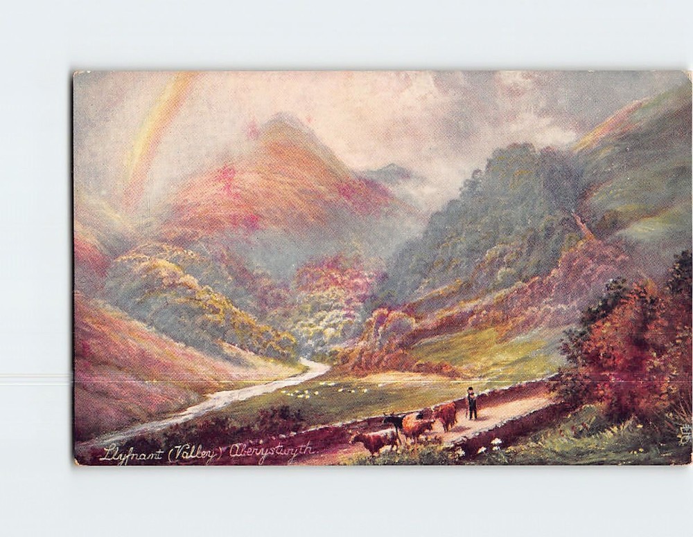 Postcard Llyfnaut (Valley) Aberystwyth Wales
