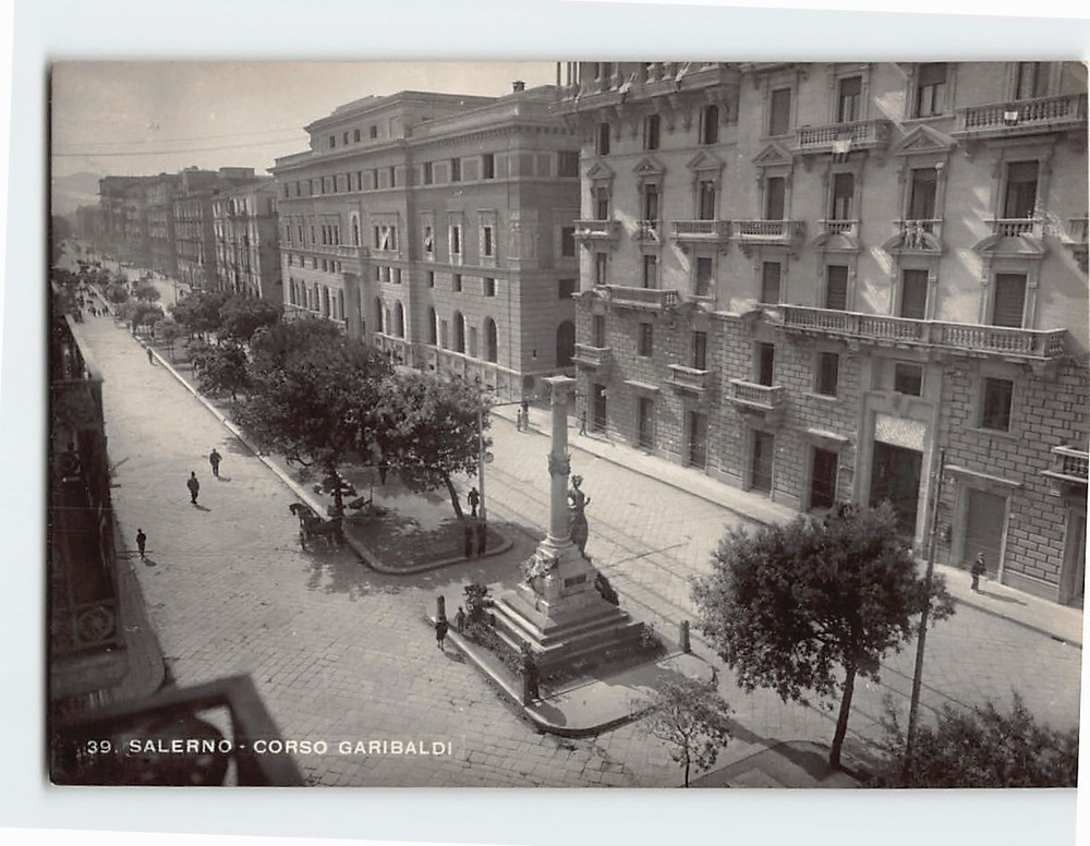 Postcard Corso Garibaldi Salerno Italy