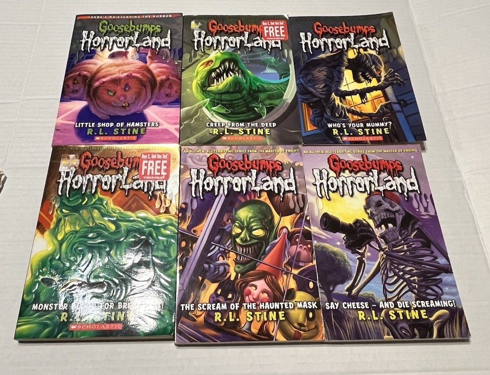 Lot Of 6 R.L.STINE GOOSEBUMPS Horrorland PB Books 2,3,4,6,8,14 VG+