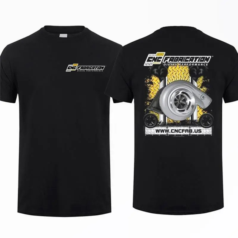 Diesel Turbo T-Shirt, CNC Fabrication Boosted Turbocharger Graphic