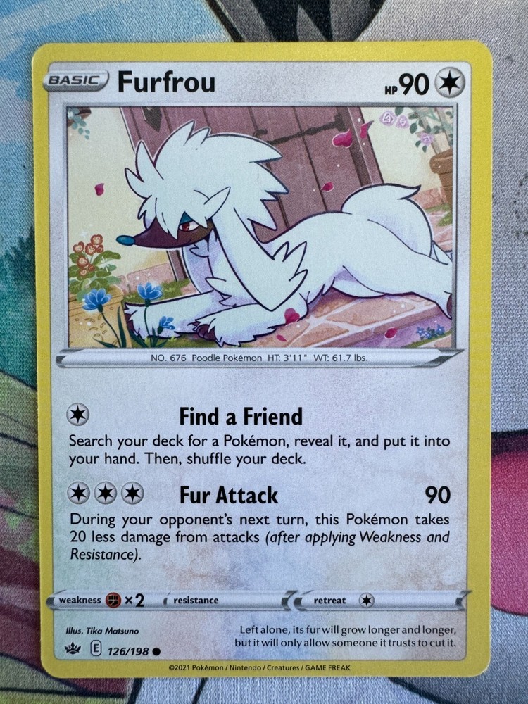 Furfrou Non-Holo English Pokemon TCG Card BKJ790 for Collectors