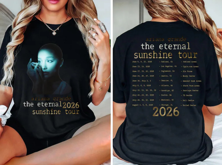 Ariana Grande Eternal Sunshine Tour Shirt Vintage Pop Concert Tee