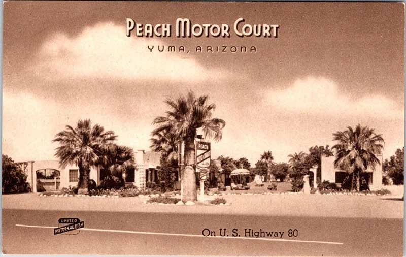 Postcard MOTEL SCENE Yuma Arizona AZ m/09 AL2568