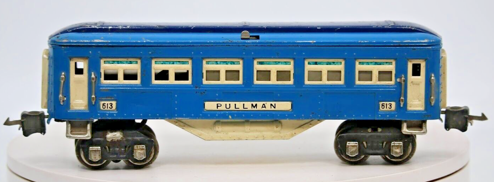 Lionel 613 Vintage O Scale Blue Tinplate Pullman Passenger Car Prewar 1 48