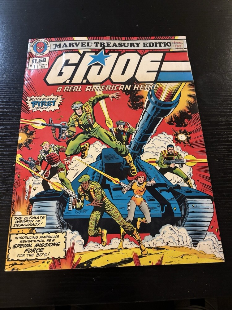 1982 Marvel Comic GI Joe Oversized Treasury Edition, VF