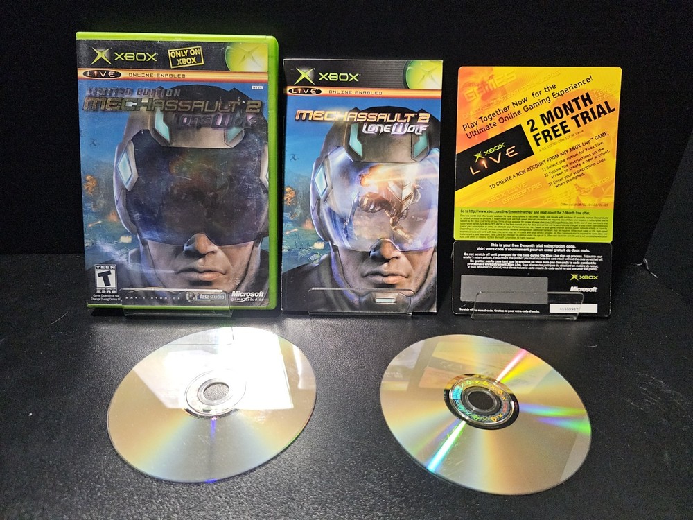 CIB MechAssault 2: Lone Wolf Limited Edition (Microsoft Xbox, 2004) *TESTED*