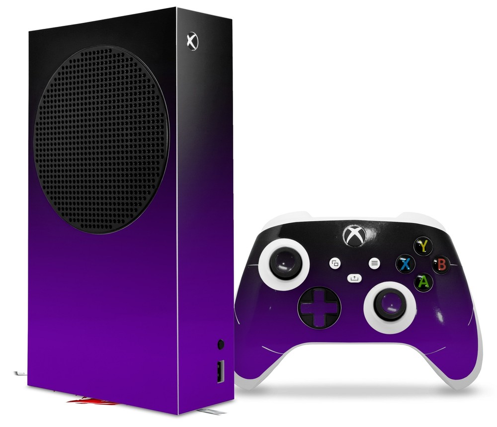Skins XBOX Series S Console Controller Smooth Fades Purple Black
