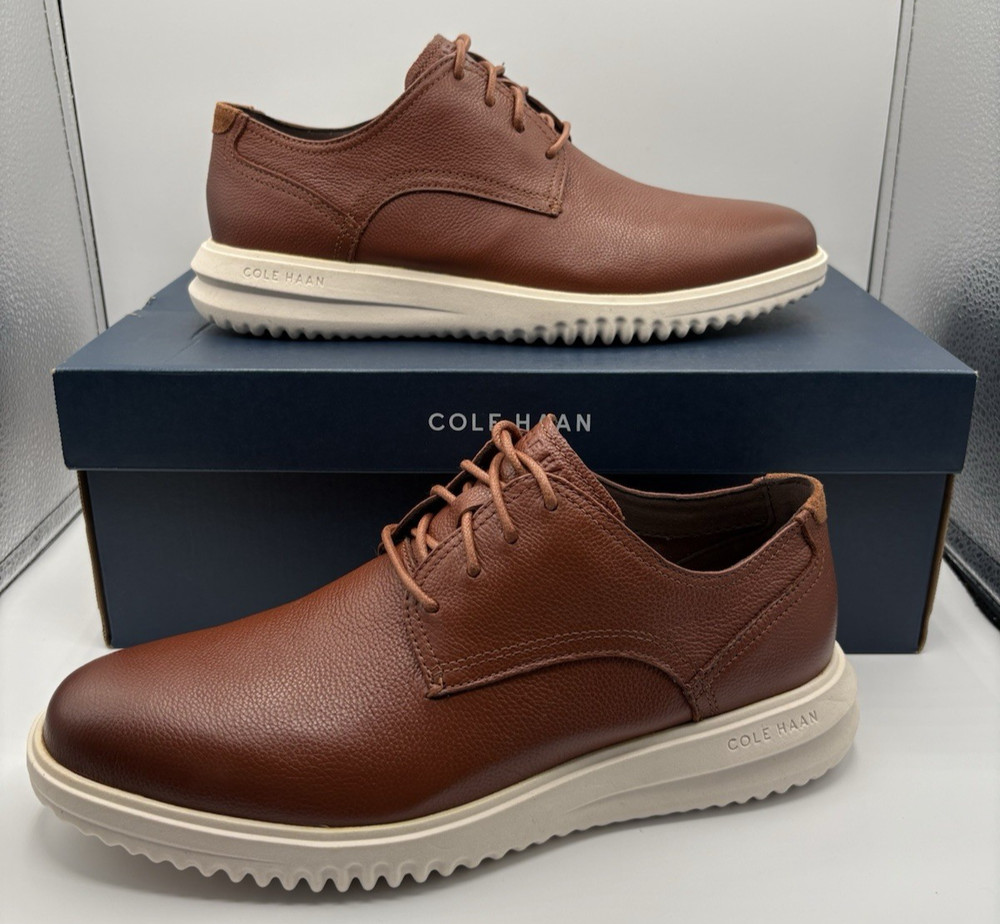 Cole Haan Grand Plain Toe Oxford C36935 British Tan Brown Leather Men’s Size 9