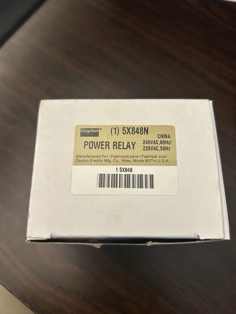 Dayton 5X848 120V Power Relay - Black