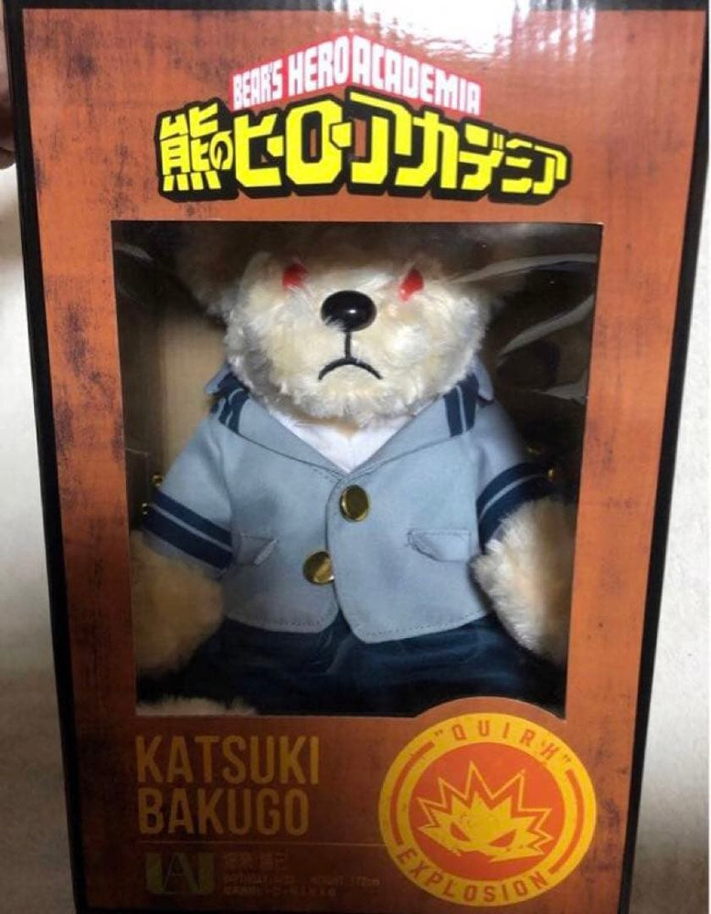 My Hero Academia BAKUGO Katsuki Bear Plush Collectible Soft Stuffed Doll Toy