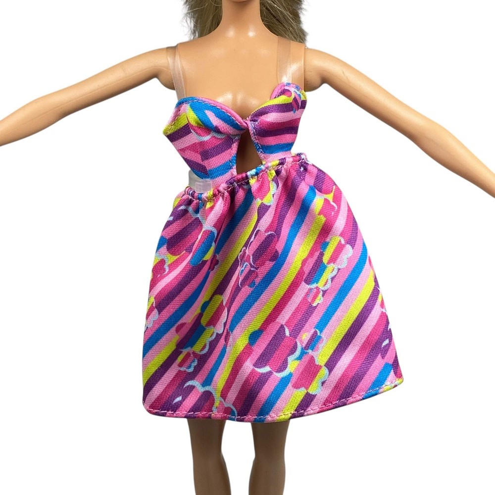 Barbie Multi-Colored Skirt Dress Doll