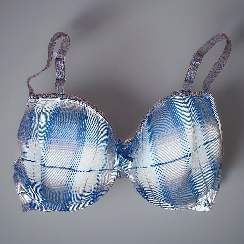 Aerie 34DD Sasha Bra- Blue Plaid