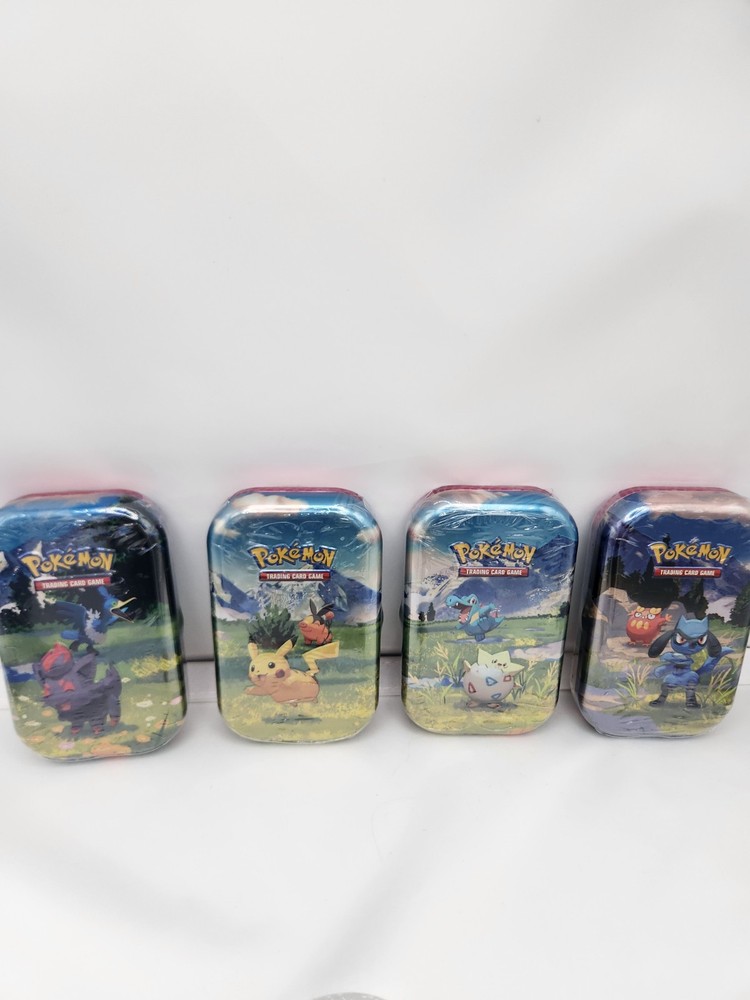 Nintendo Pokémon TCG Mega Evolution Ascended Heroes Tins SET OF 4 FACTORY SEALED