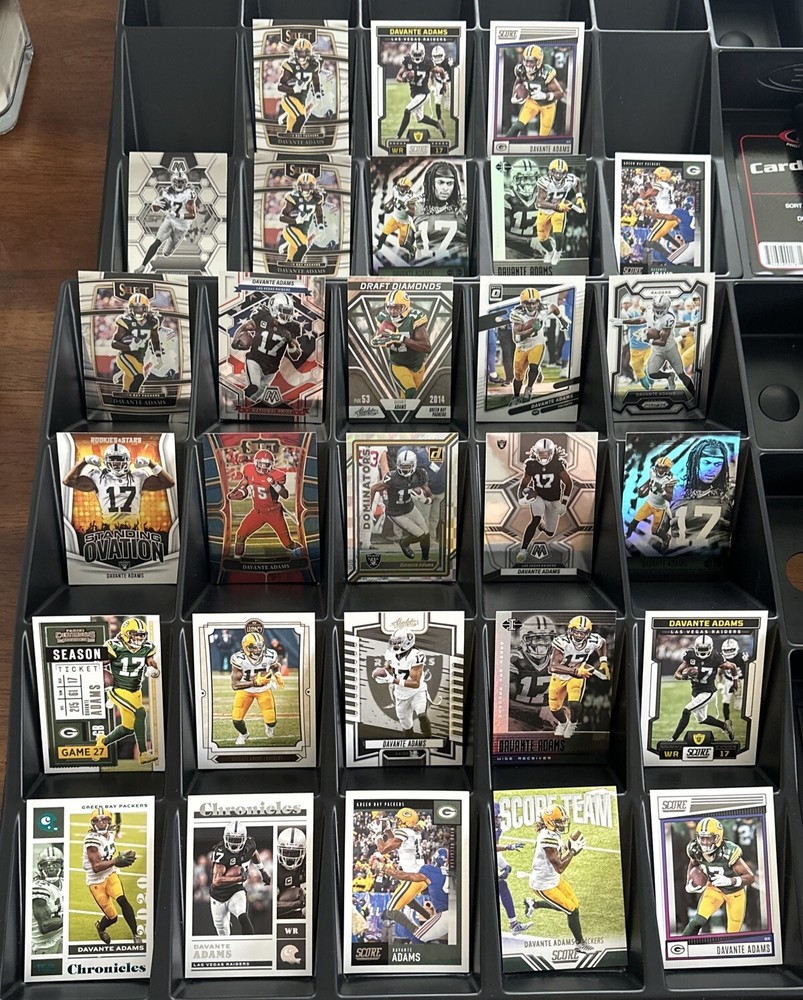 Davante Adams Huge 33 Card Lot Panini Score Select Illusions Optic Raiders Star