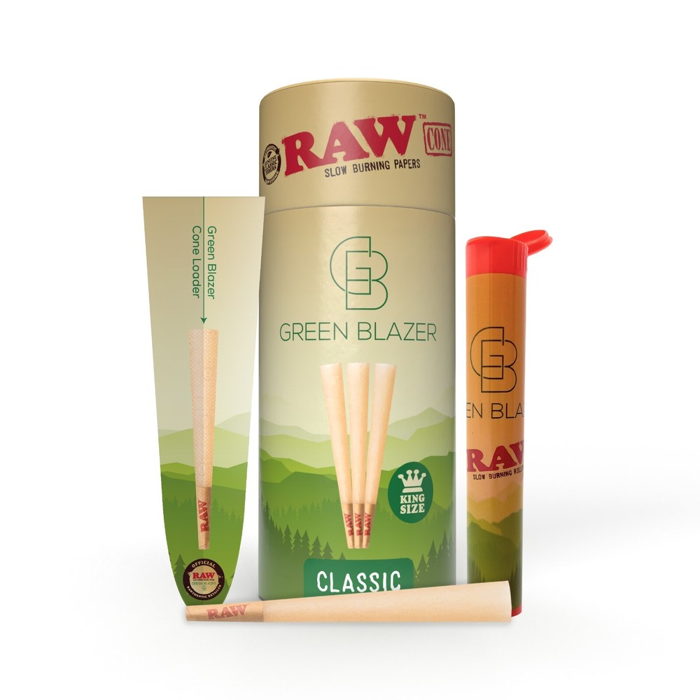 RAW Classic King Size Cones – Premium 50-Pack for Smooth, Natural Rolling