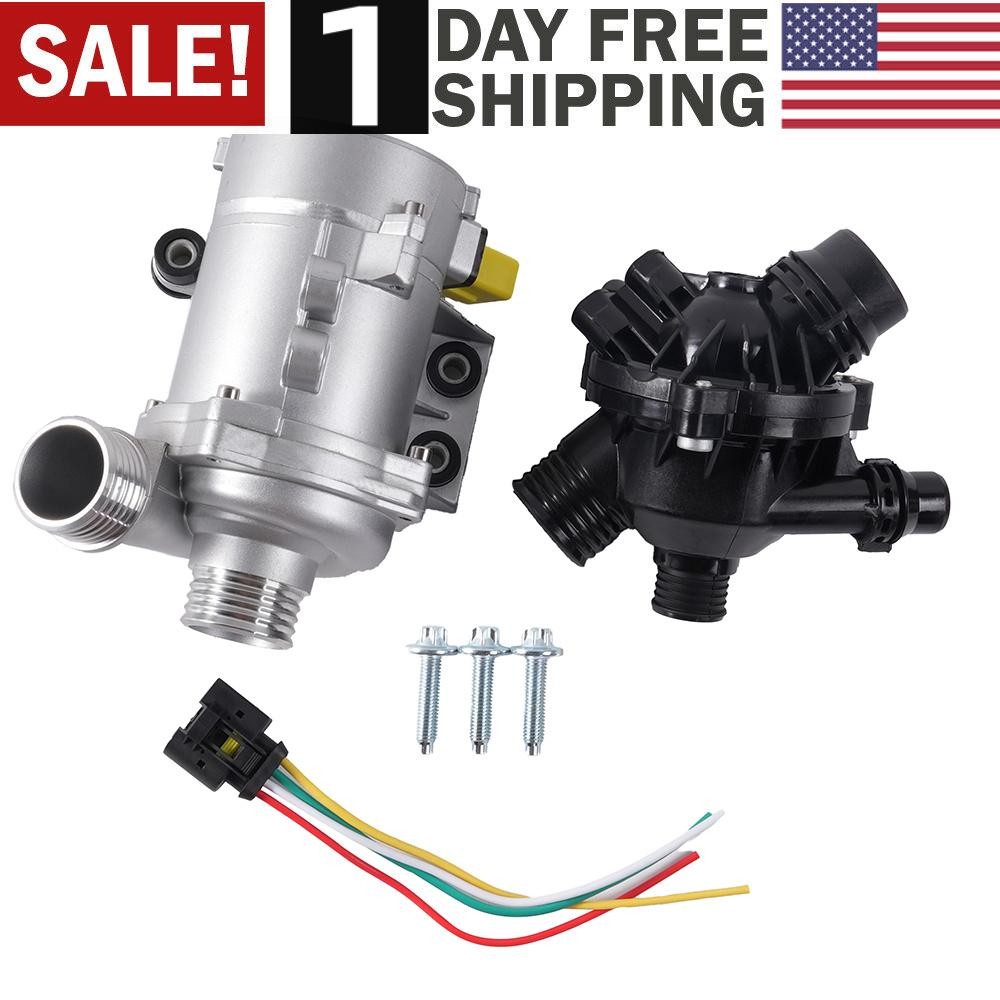 Water Pump W/Thermostat & Bolt For BMW 128i 325i 328i 528i 530i X3 11517586925