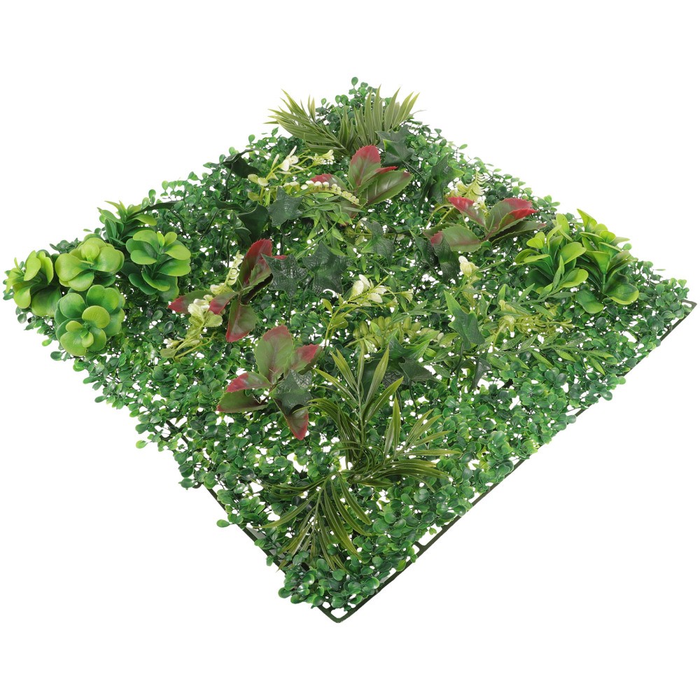 Artificial Grass Wall Panel Faux Greenery Decor Backdrop