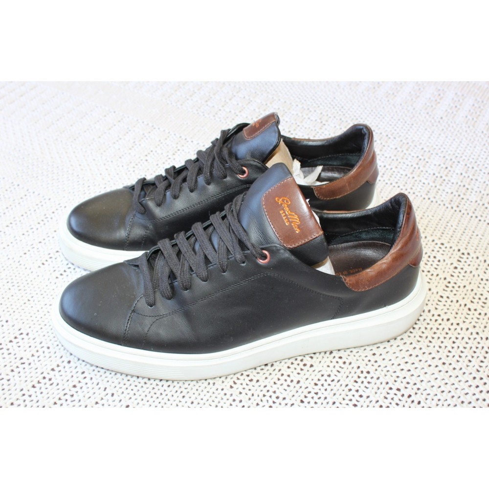 Good Man Brand Legend London Sneakers Black Leather Men's Shoes size 12 Italy