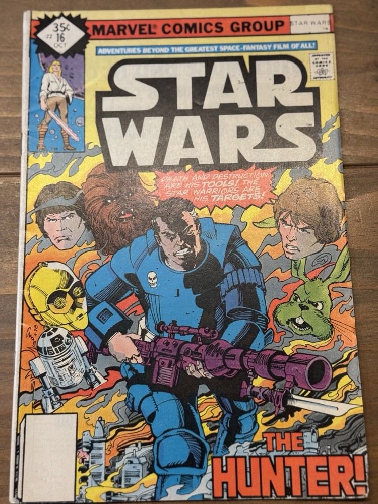 Marvel Comics Star Wars #16 The Hunter! Bronze Age First Printing Vintage